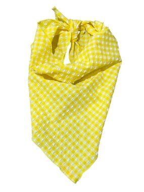 Fruity Booty Bandana in Yellow Gingham